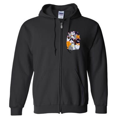 Vintage Y2K Enjoi Cat Gang Cute Cat Mom Cat Dad Cat Lover TShirt Full Zip Hoodie