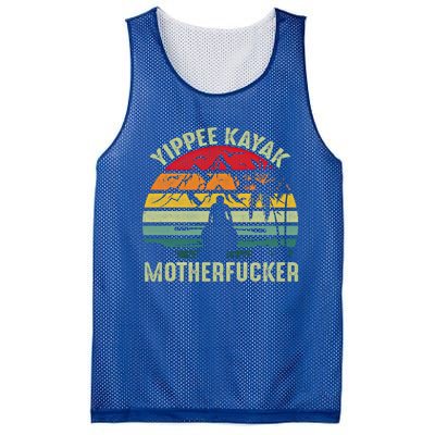 Vintage Yippeekayak Funny Kayak Gift Mesh Reversible Basketball Jersey Tank