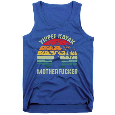 Vintage Yippeekayak Funny Kayak Gift Tank Top