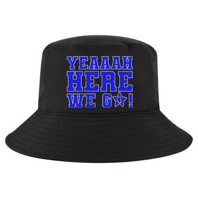 Vintage Yeah Here We Go Football Cool Comfort Performance Bucket Hat