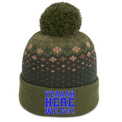 Vintage Yeah Here We Go Football The Baniff Cuffed Pom Beanie