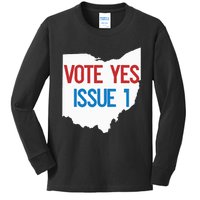 Vote Yes Issue 1 Kids Long Sleeve Shirt