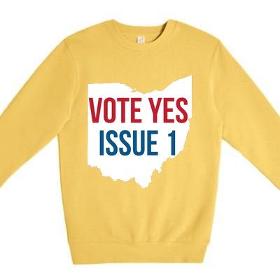 Vote Yes Issue 1 Premium Crewneck Sweatshirt