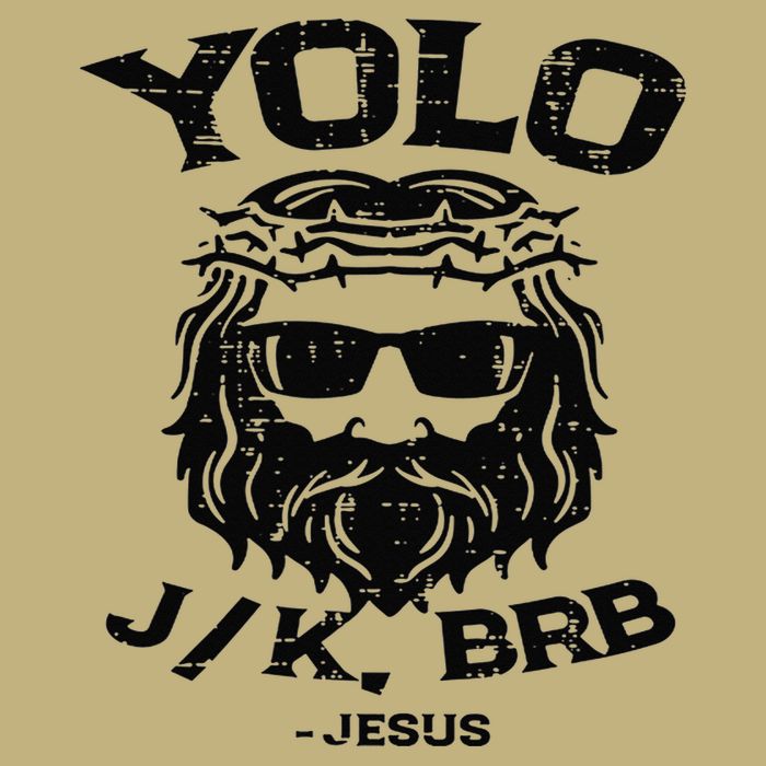 Vintage Yolo Just Kissing Be Right Back Jesus Funny Hoodie
