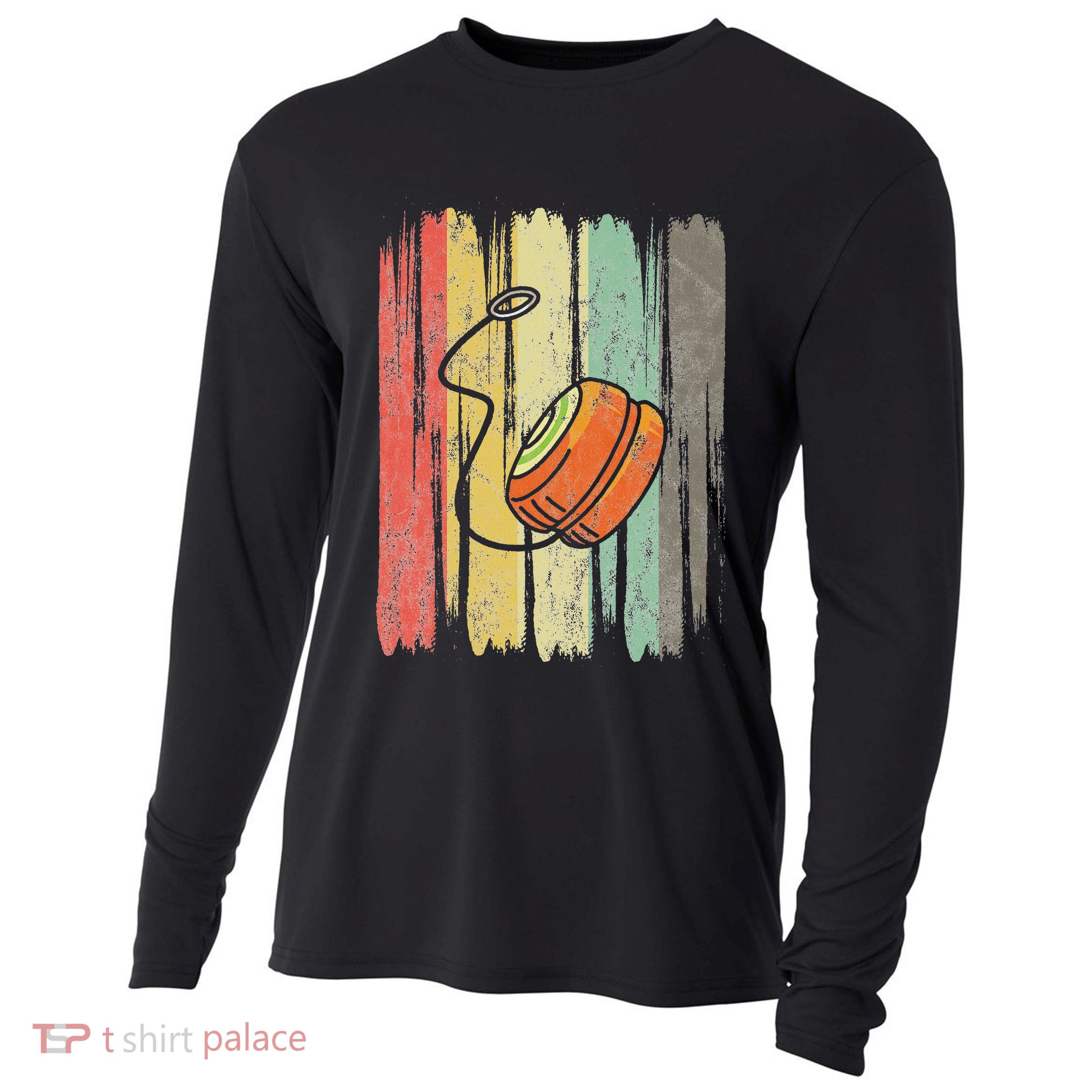 Vintage Yoyo Lover Yoyo Master Cooling Performance Long Sleeve Crew