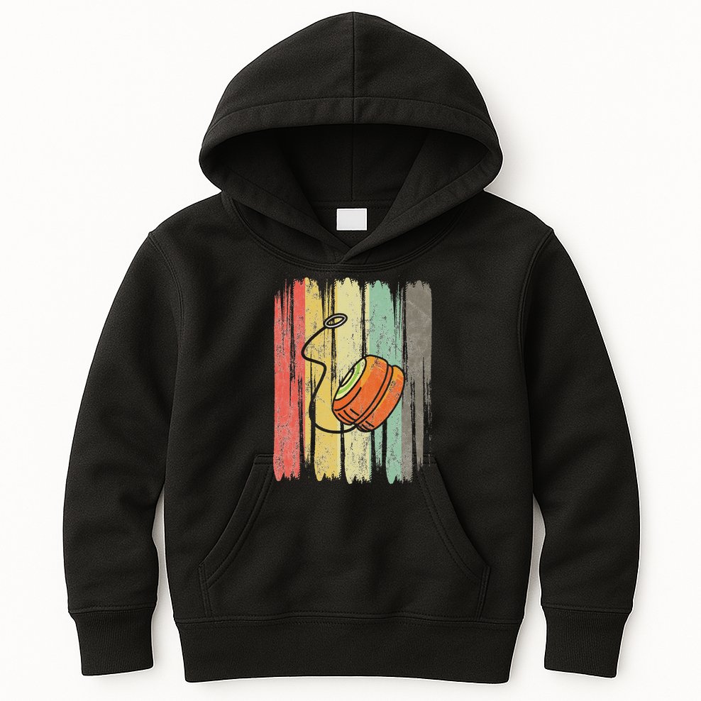 Vintage Yoyo Lover Yoyo Master Kids Hoodie