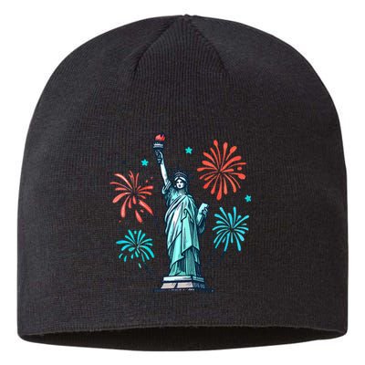 Vintage You Look Like 4th Of July Hot Dog Wiener Sustainable Beanie