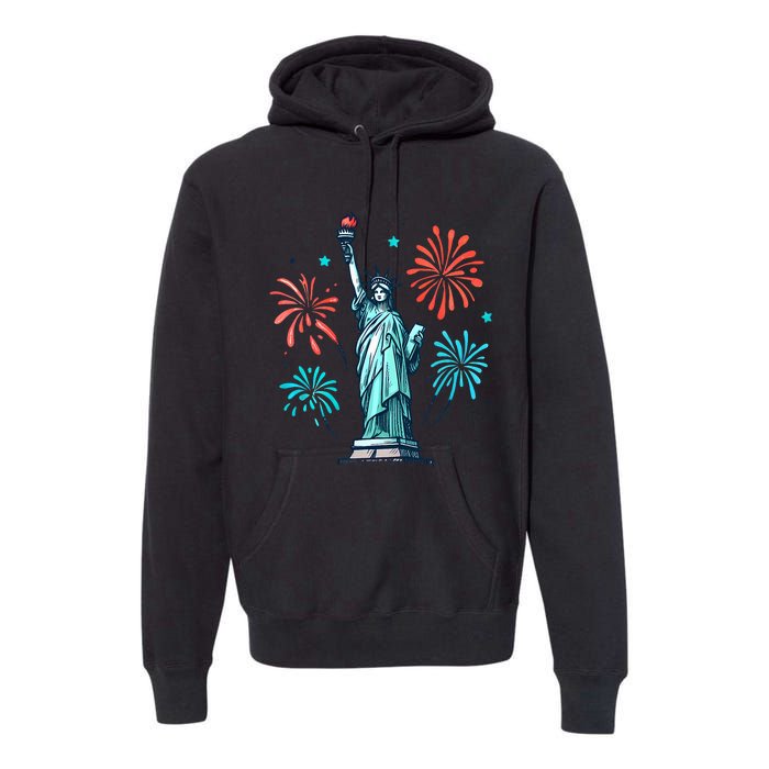 Vintage You Look Like 4th Of July Hot Dog Wiener Premium Hoodie