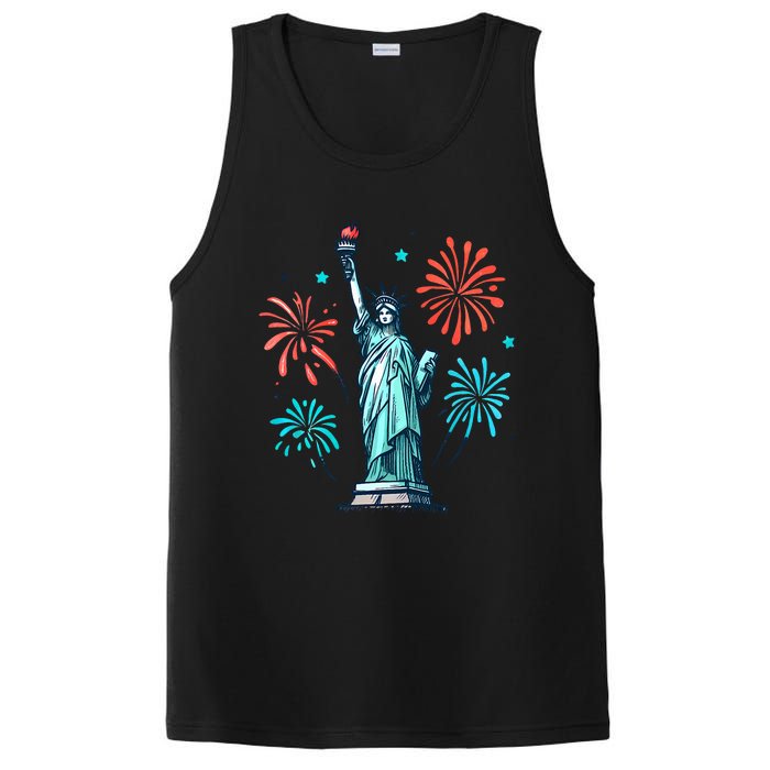 Vintage You Look Like 4th Of July Hot Dog Wiener PosiCharge Competitor Tank