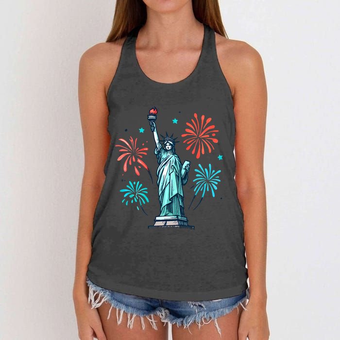 Vintage You Look Like 4th Of July Hot Dog Wiener Women's Knotted Racerback Tank