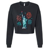 Vintage You Look Like 4th Of July Hot Dog Wiener Cropped Pullover Crew