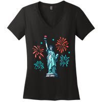 Vintage You Look Like 4th Of July Hot Dog Wiener Women's V-Neck T-Shirt