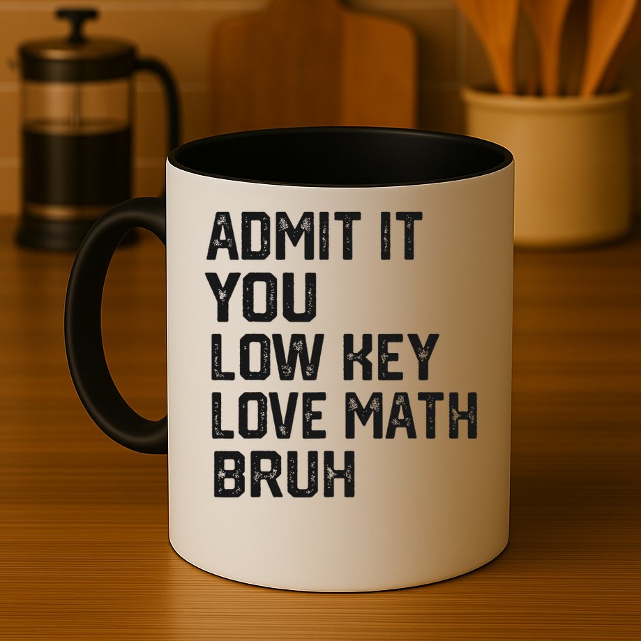 Vintage You Low Key Love Math Bruh Math Teacher Nerdy Math Mug