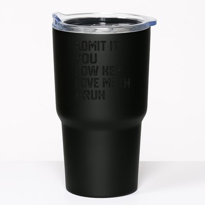 Vintage You Low Key Love Math Bruh Math Teacher Nerdy Math Tumbler