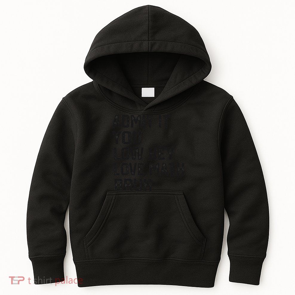 Vintage You Low Key Love Math Bruh Math Teacher Nerdy Math Kids Hoodie