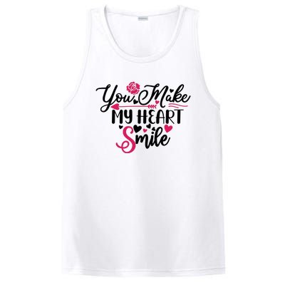 Valentine You Make My Heart Smile PosiCharge Competitor Tank