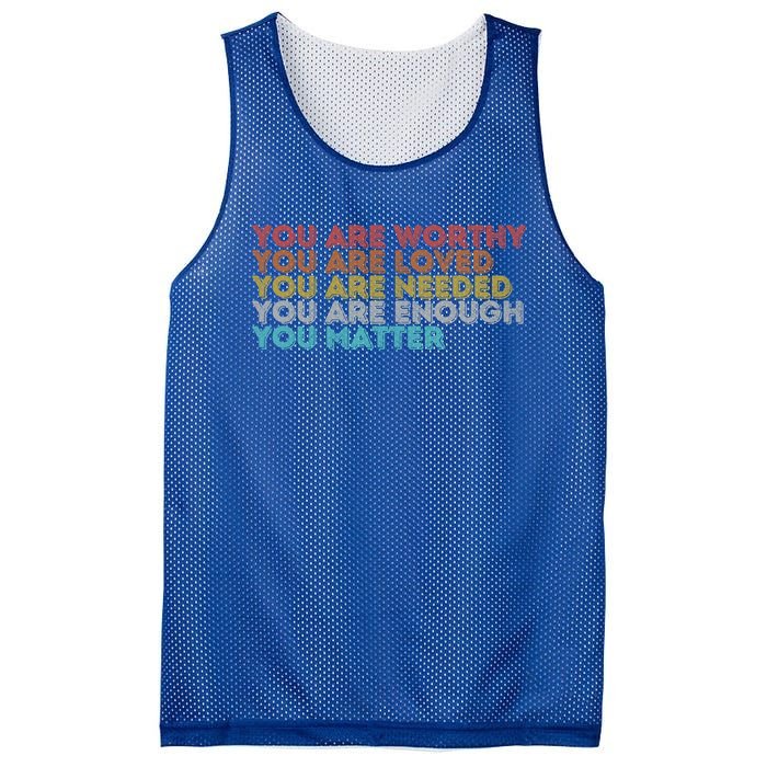 Vintage You Matter Kindness Be Kind Tal Health Awareness Gift Mesh Reversible Basketball Jersey Tank