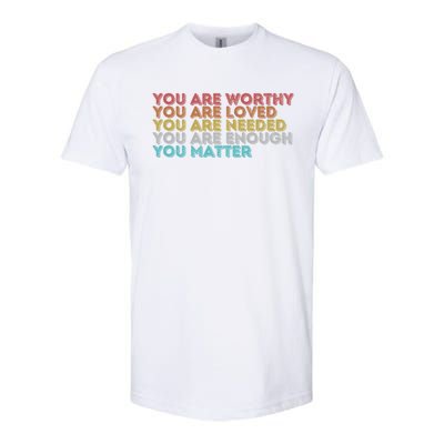 Vintage You Matter Kindness Be Kind Tal Health Awareness Gift Softstyle CVC T-Shirt