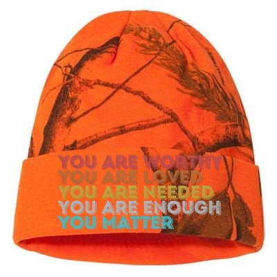 Vintage You Matter Kindness Be Kind Tal Health Awareness Gift Kati Licensed 12" Camo Beanie