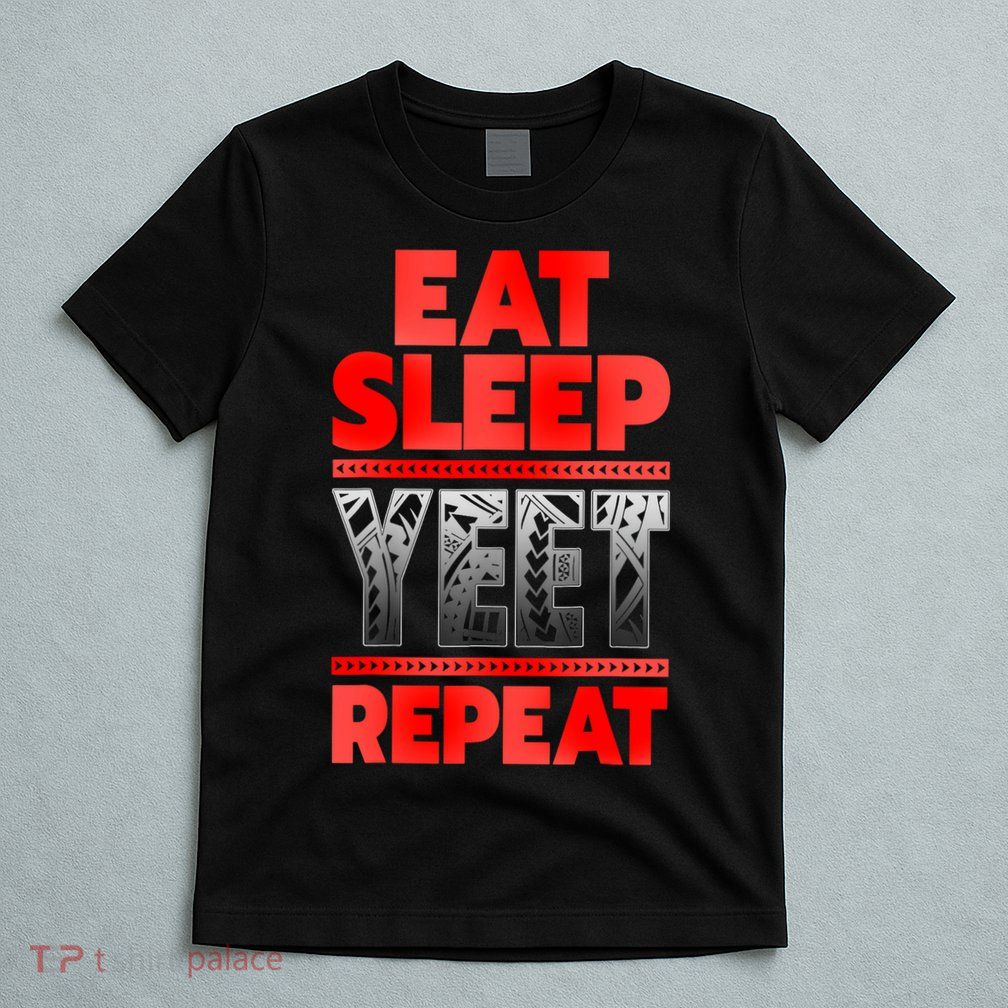 Vintage Yeet Mens Funny Saying Eat Sleep Repeat T-Shirt