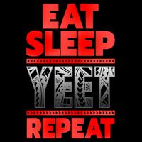 Vintage Yeet Mens Funny Saying Eat Sleep Repeat Toddler T-Shirt