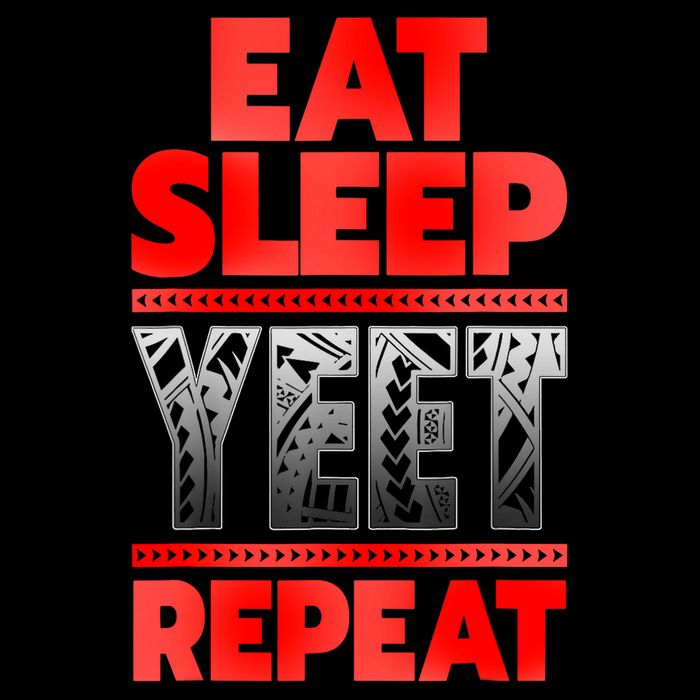 Vintage Yeet Mens Funny Saying Eat Sleep Repeat Toddler T-Shirt