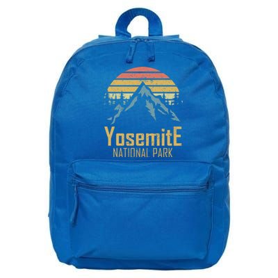 Vintage Yosemite National Park California Gift 16 in Basic Backpack