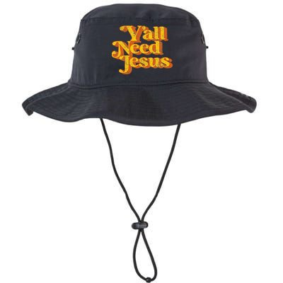 Vintage YAll Need Jesus Funny Christian Country Retro 70S Bucket Hat