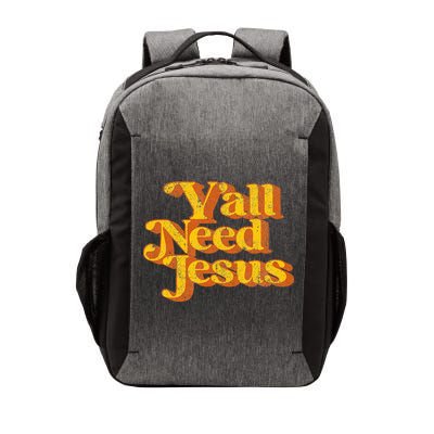 Vintage YAll Need Jesus Funny Christian Country Retro 70S Vector Backpack