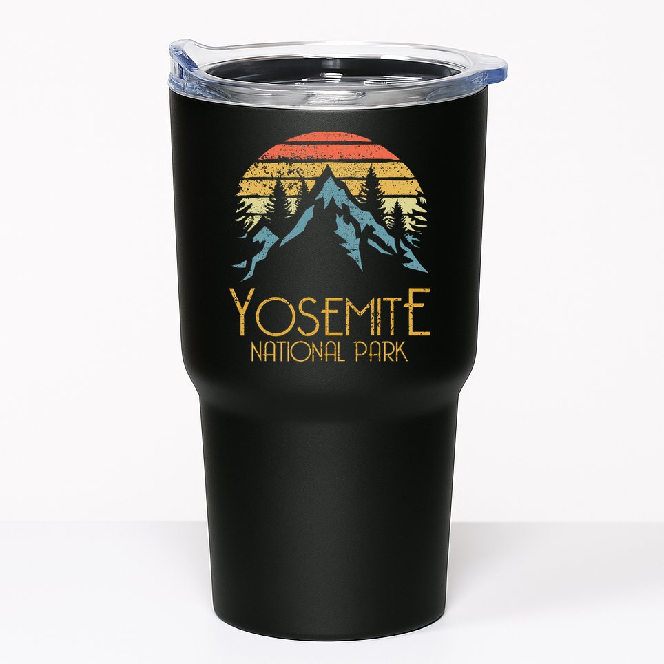 Vintage Yosemite National Park California Tumbler
