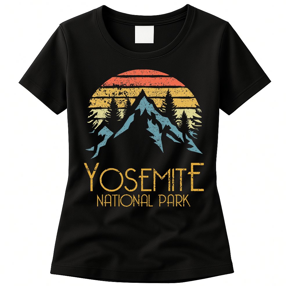Vintage Yosemite National Park California Womens T-Shirt