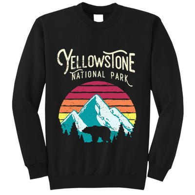 Vintage Yellowstone National Park Wy Mountain Bear Sweatshirt
