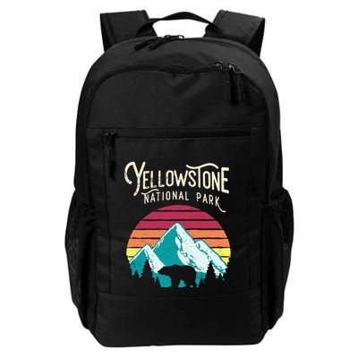 Vintage Yellowstone National Park Wy Mountain Bear Backpack