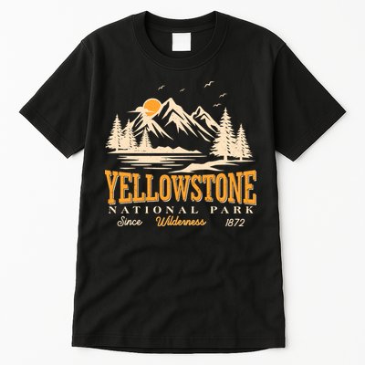 Vintage Yellowstone National Park Wilderness Since 1872 Tall T-Shirt