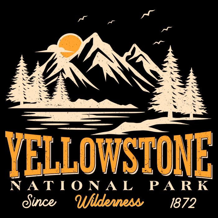 Vintage Yellowstone National Park Wilderness Since 1872 Backpack