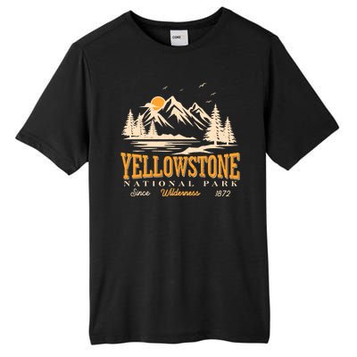 Vintage Yellowstone National Park Wilderness Since 1872 Tall Fusion ChromaSoft Performance T-Shirt