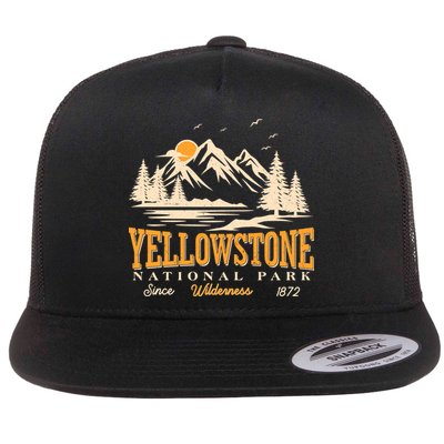 Vintage Yellowstone National Park Wilderness Since 1872 Flatbill Hat