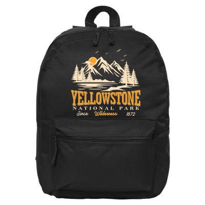 Vintage Yellowstone National Park Wilderness Since 1872 16 in Basic Backpack