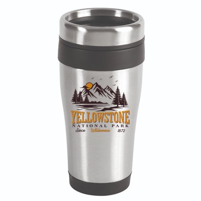 Vintage Yellowstone National Park Wilderness Since 1872 16oz Travel Tumbler