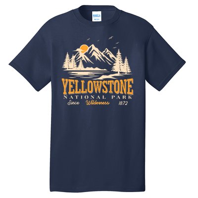 Vintage Yellowstone National Park Wilderness Since 1872 Tall T-Shirt