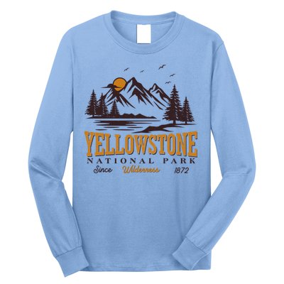 Vintage Yellowstone National Park Wilderness Since 1872 Long Sleeve Shirt