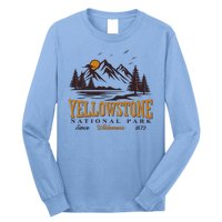 Vintage Yellowstone National Park Wilderness Since 1872 Long Sleeve Shirt