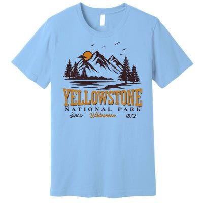 Vintage Yellowstone National Park Wilderness Since 1872 Premium T-Shirt