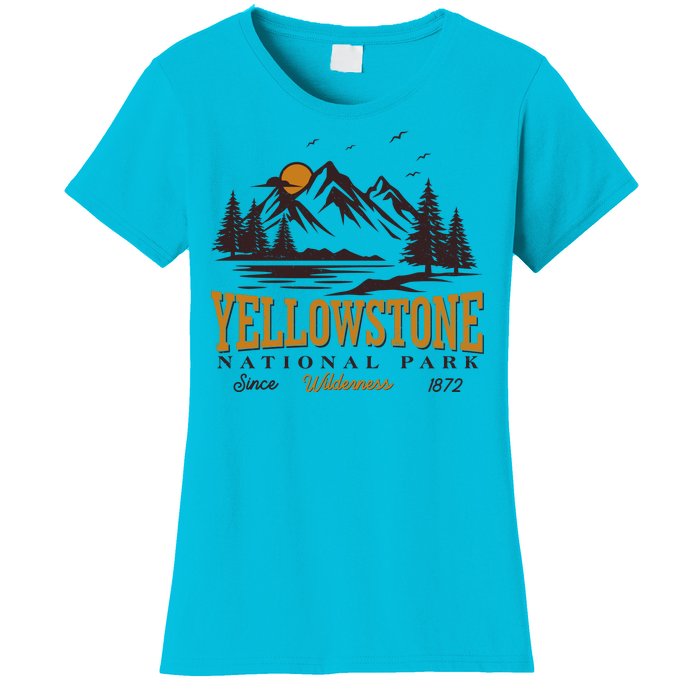 Vintage Yellowstone National Park Wilderness Since 1872 Women's T-Shirt