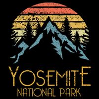 Vintage Yosemite National Park California Womens Tank Top
