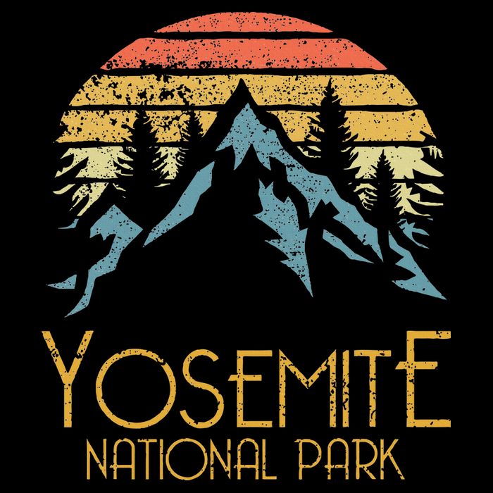 Vintage Yosemite National Park California Womens Tank Top