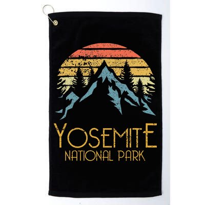 Vintage Yosemite National Park California Golf Towel