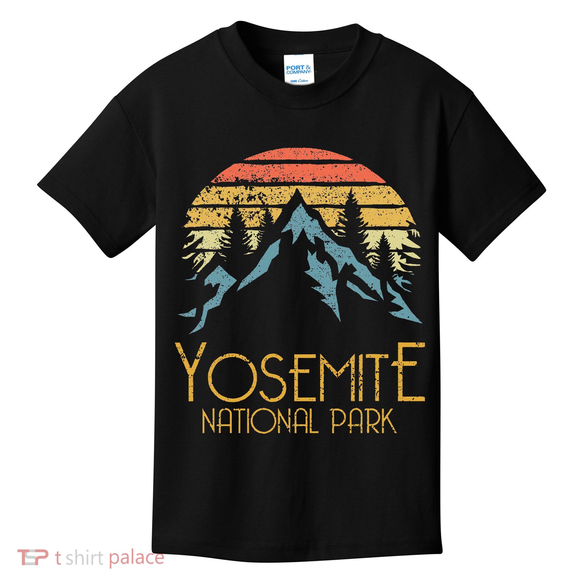 Vintage Yosemite National Park California Kids T-Shirt