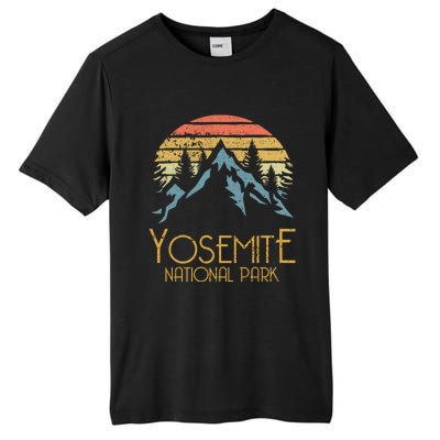 Vintage Yosemite National Park California Gift Tall Fusion ChromaSoft Performance T-Shirt