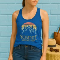 Vintage Yosemite National Park California Gift Womens Tank Top